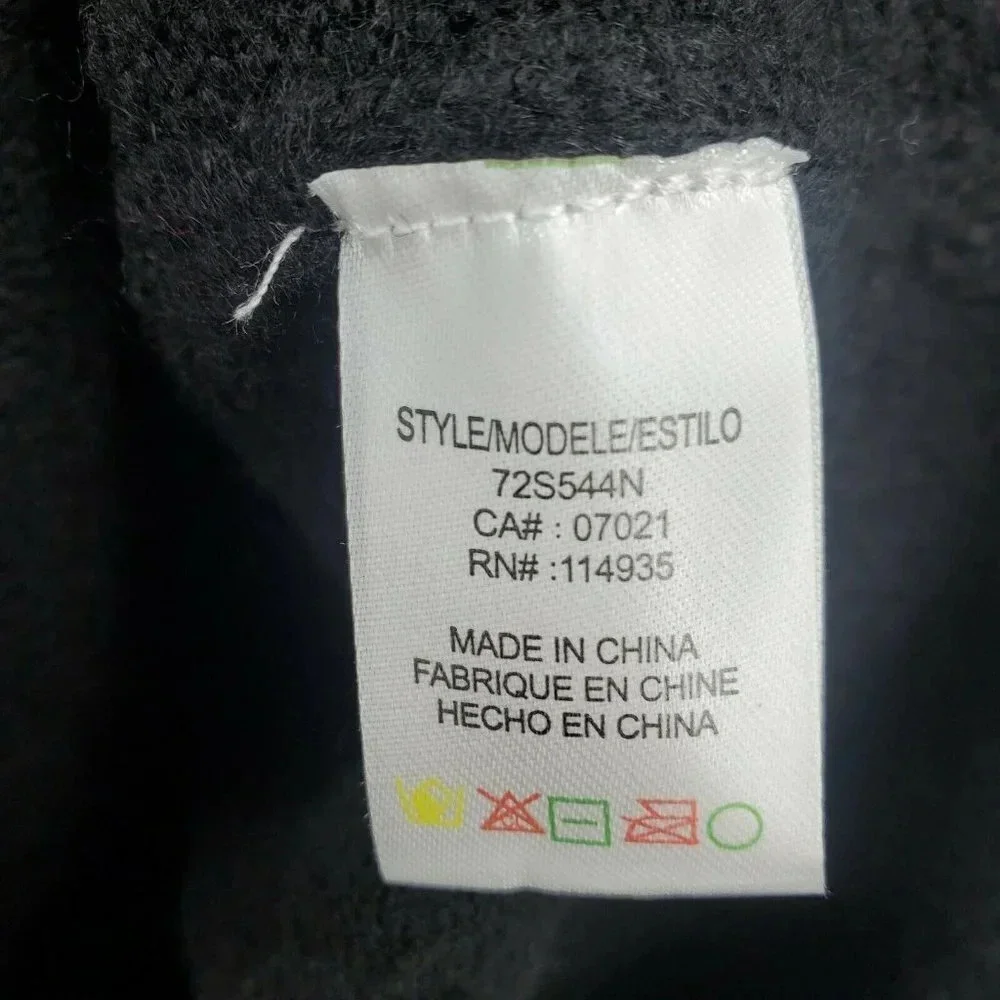 RDI‎ Nordstrom V-Neck Black Long Sleeve Sweater Size XS NWOT
